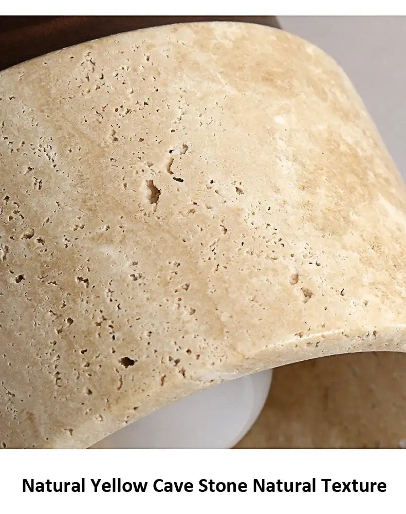 Yellow marble ceiling light beige fabric and wood for living room