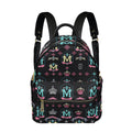 Munsieur Designer Mini Backpack with Crowns Pattern