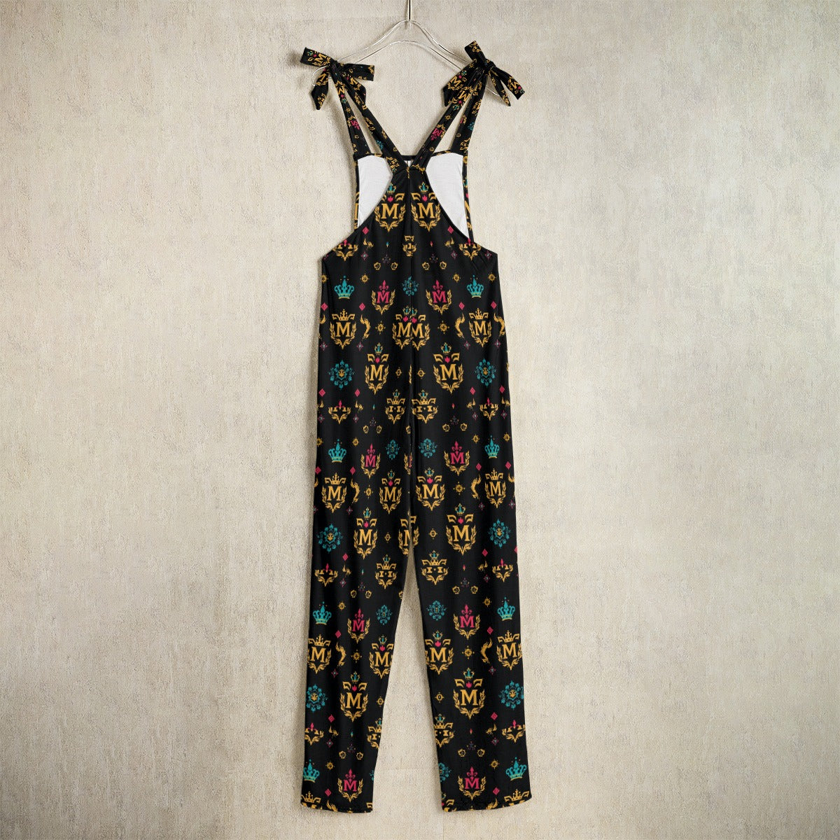Munsieur Designer Women's Jumpsuit with Gold Print