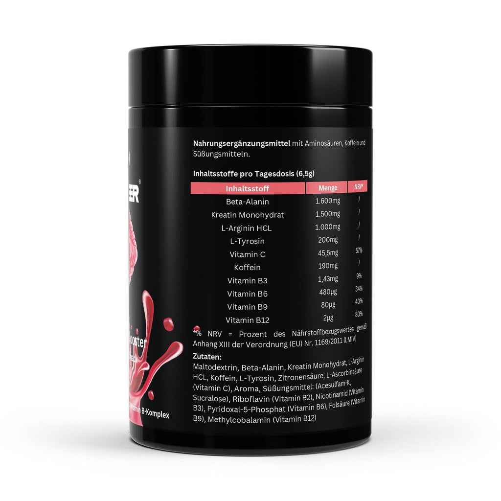 Pre-Workout Booster Himbeere - 520g