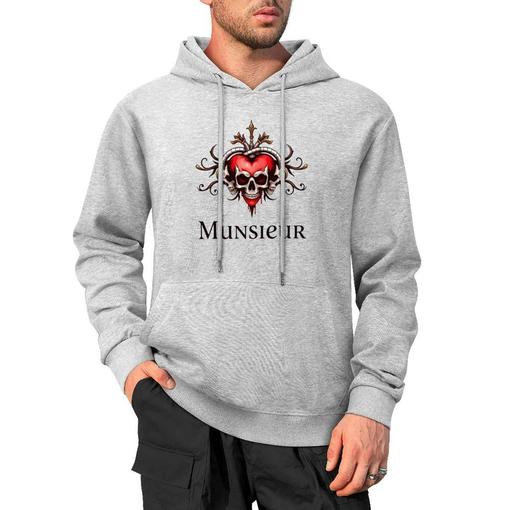 Deadly Love Hoodie | Heart Skull Gothic Streetwear | MUNSIEUR