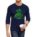 St. Patrick's Day Leprechaun Mafia Men's Crewneck Long Sleeve Tee