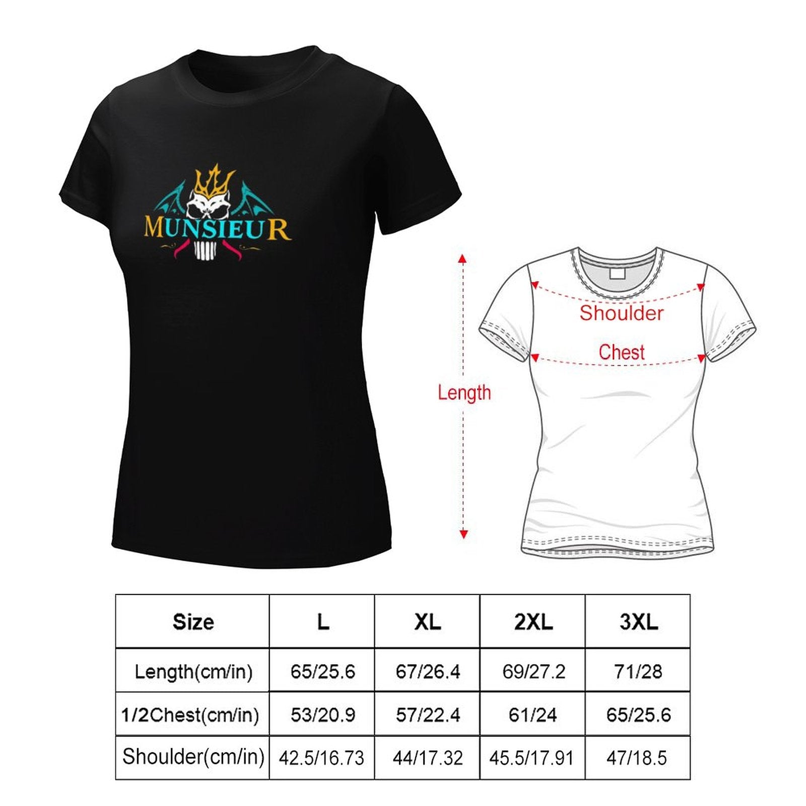 Women's MUNSIEUR T-Shirt: Elevate Your Wardrobe with Munsieur Premium Women's T-Shirts