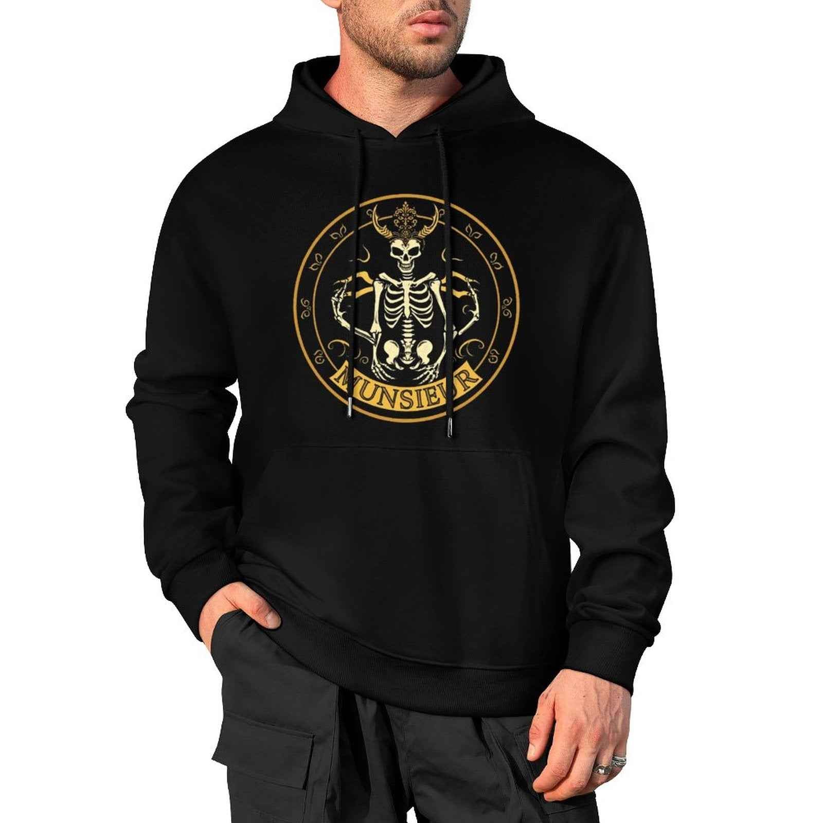 Shadow Reaper Hoodie - Luxe Skull Embroidery Gothic Streetwear