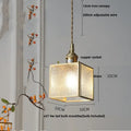 Diamond cut glass globe led pendant light kitchen hanging lamp