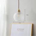 Diamond pattern glass ball led pendant light for dining room