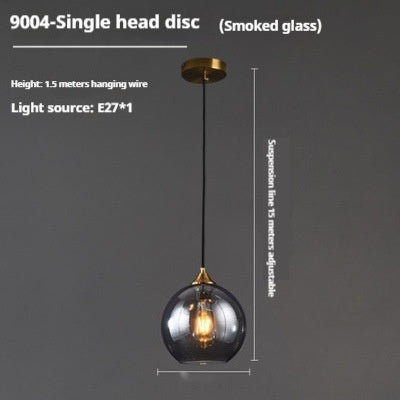 Dining Room Chandelier Bedroom Bedside Glass Chandelier