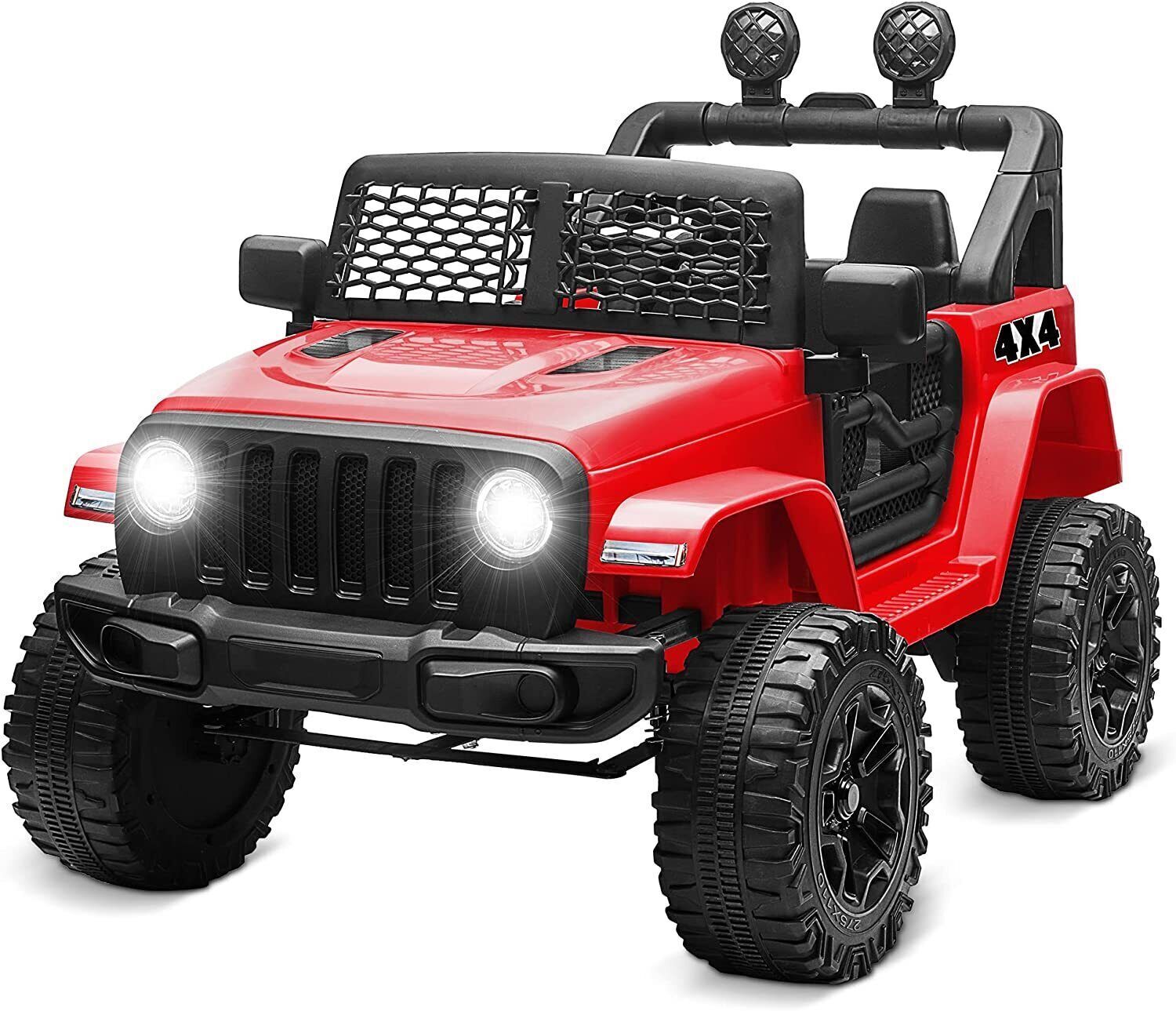 DIY 12V Electric SUV Ride-On Toy with Remote Control, LED Lights, and MP3 Player