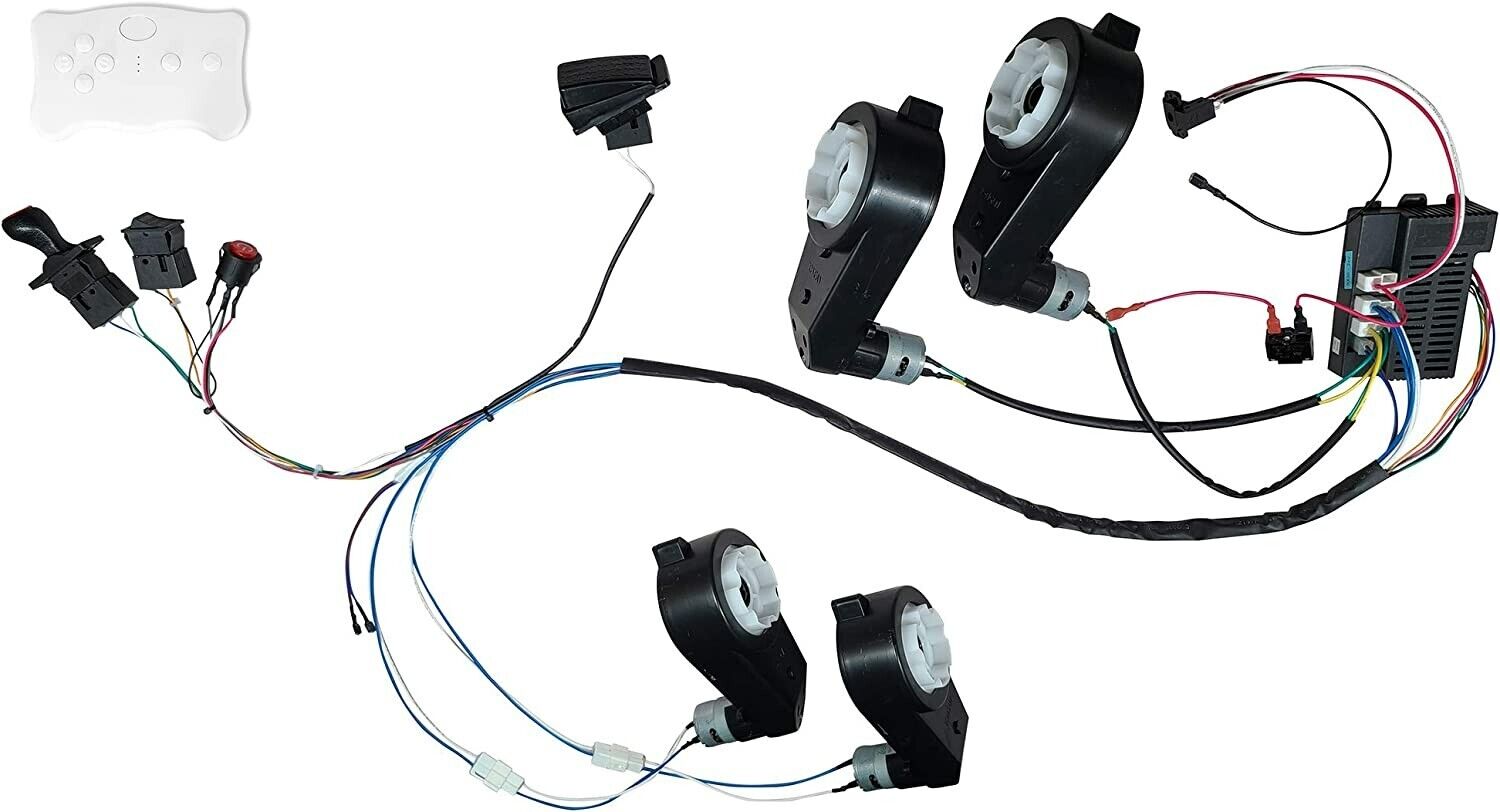 DIY 24V Remote Control Car Modification Kit for Kids - Complete Wire Set and Harness Included