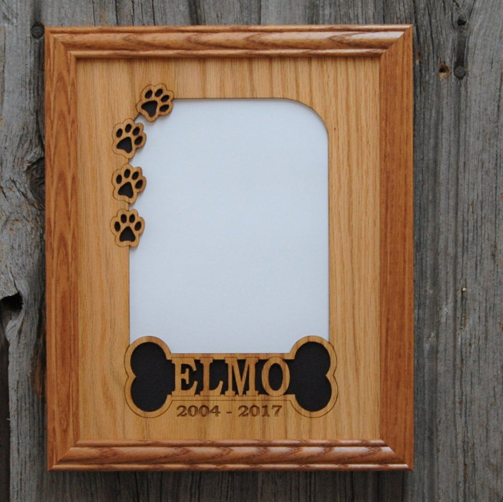 Dog Bone & Paw Prints Picture Frame