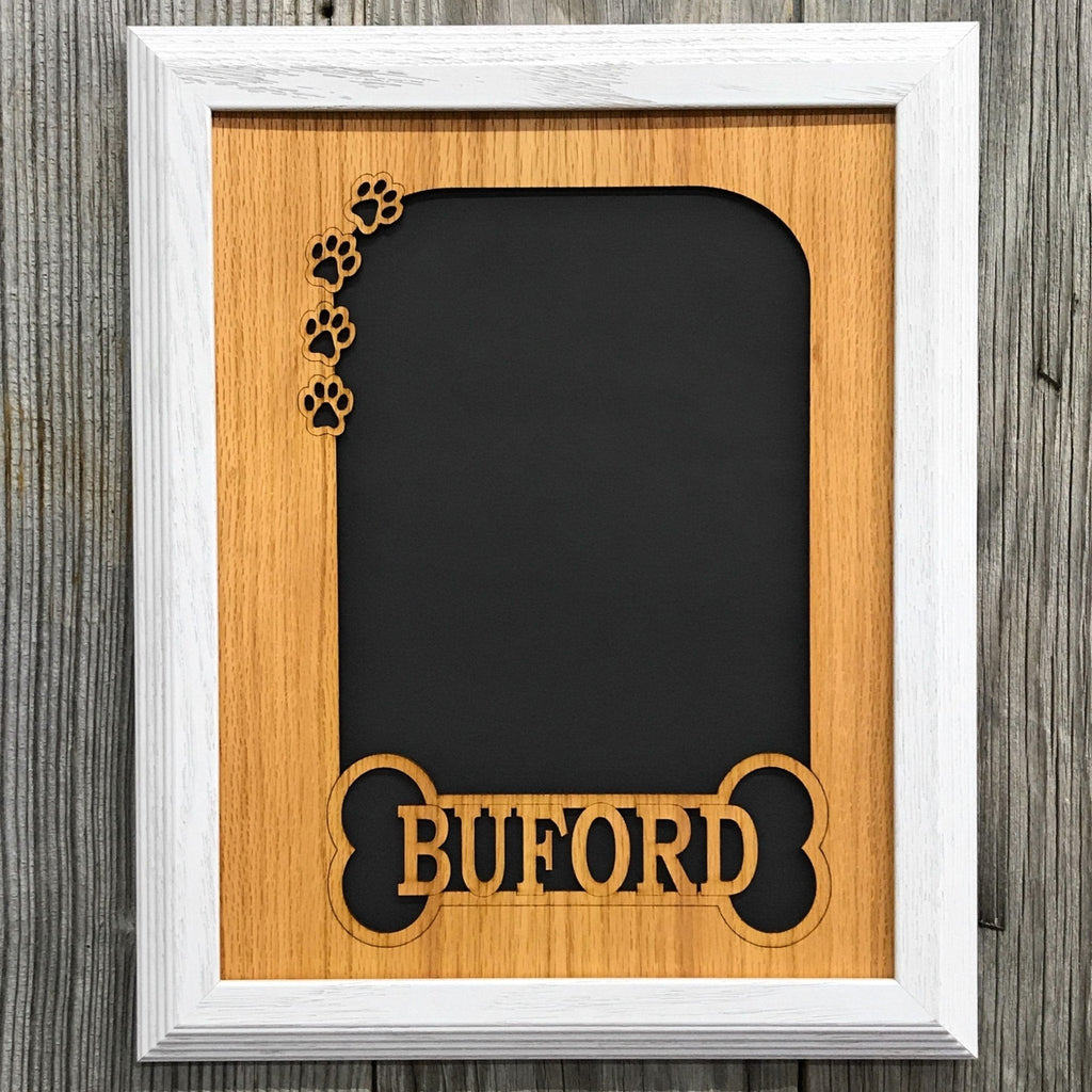 Dog Bone & Paw Prints Picture Frame