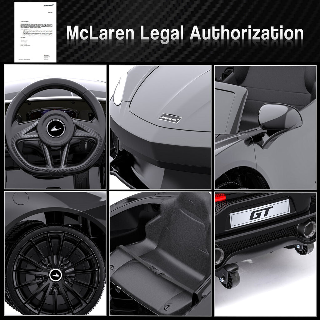 Double Door 12V Electric Ride-On Car for Kids with 2 Speed Options