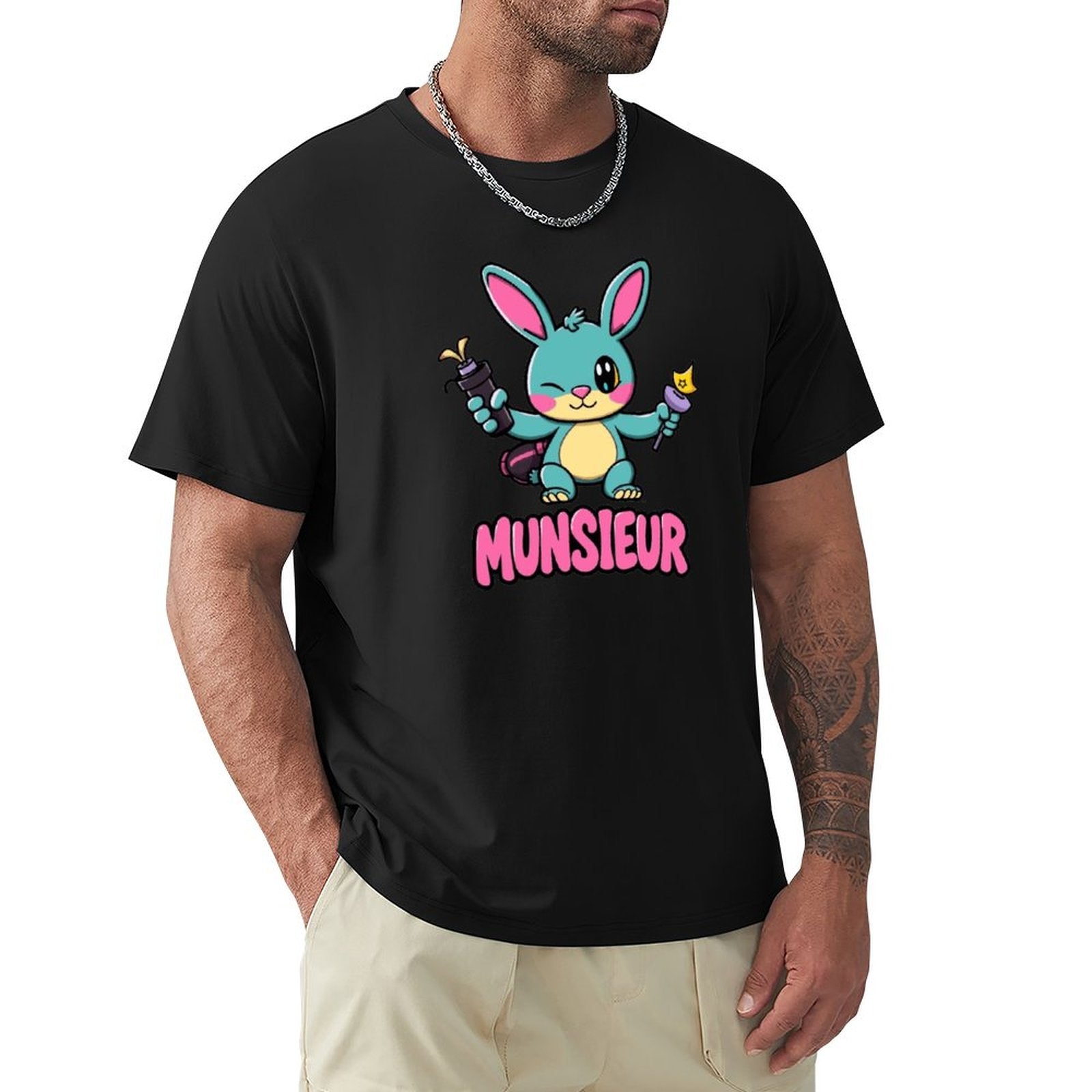 Munsieur Men's Tee Easter Collection "Blaze" Designer Tee for Easter