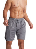 Men's Plus Size Drawstring Active Shorts with Pockets