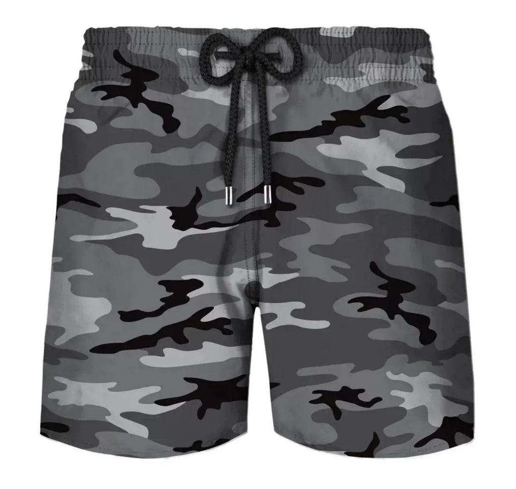 Graffiti 3D Casual Loose Assorted Men's Beach Shorts