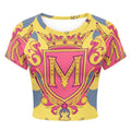 MUNSIEUR Tight cropped navel-baring T-shirt