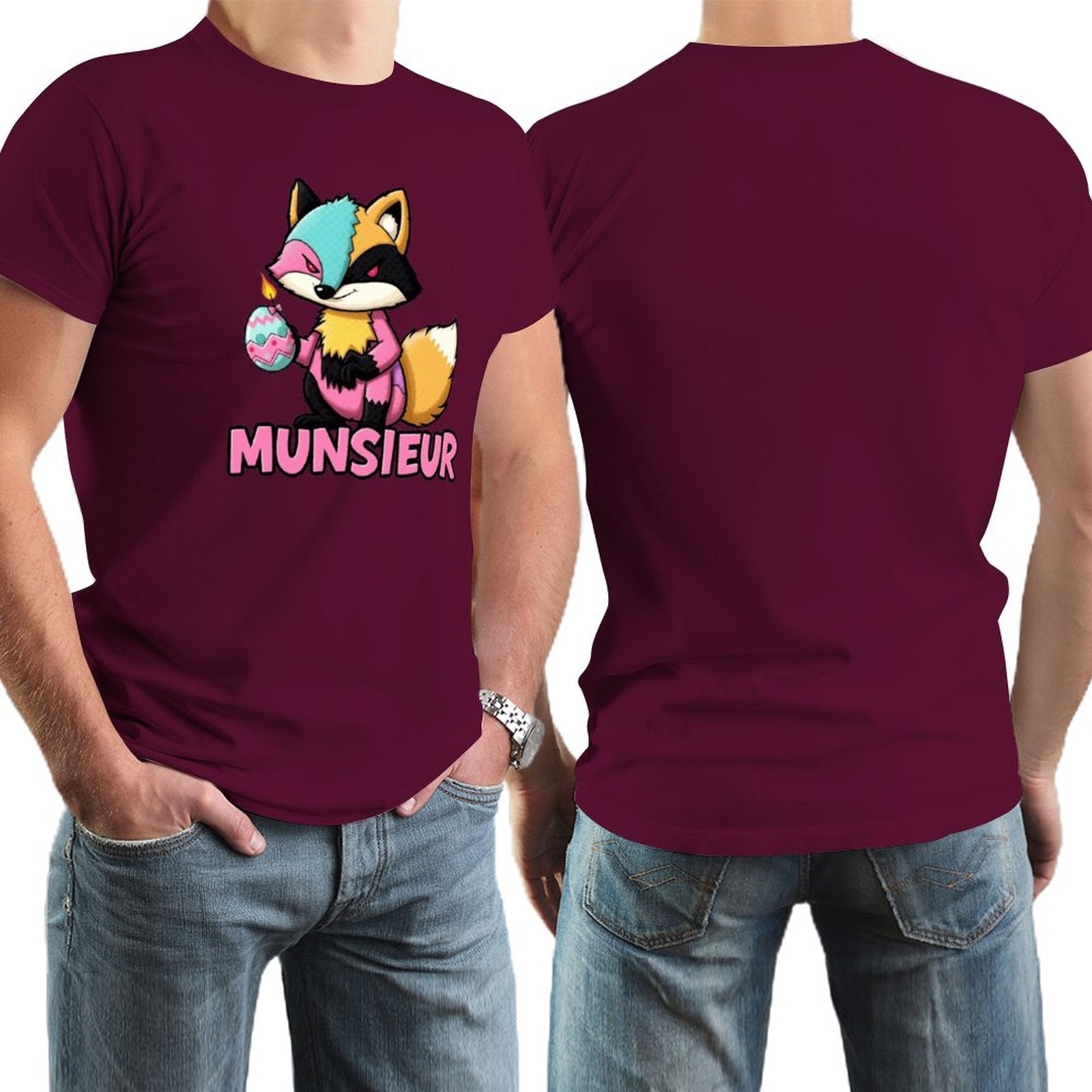 Munsieur Men's Tee Easter Collection "Sly Fox" Designer Tee