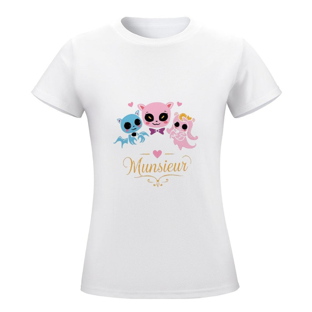 Women's Munsieur T-shirt Valentine's Day Collection "Vampire Friends" Designer Streetwear for Her