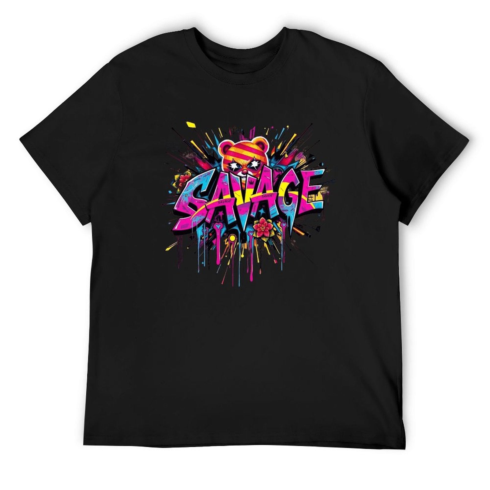 Tee for Men – "Savage" Graphic Streetwear Crown Co.