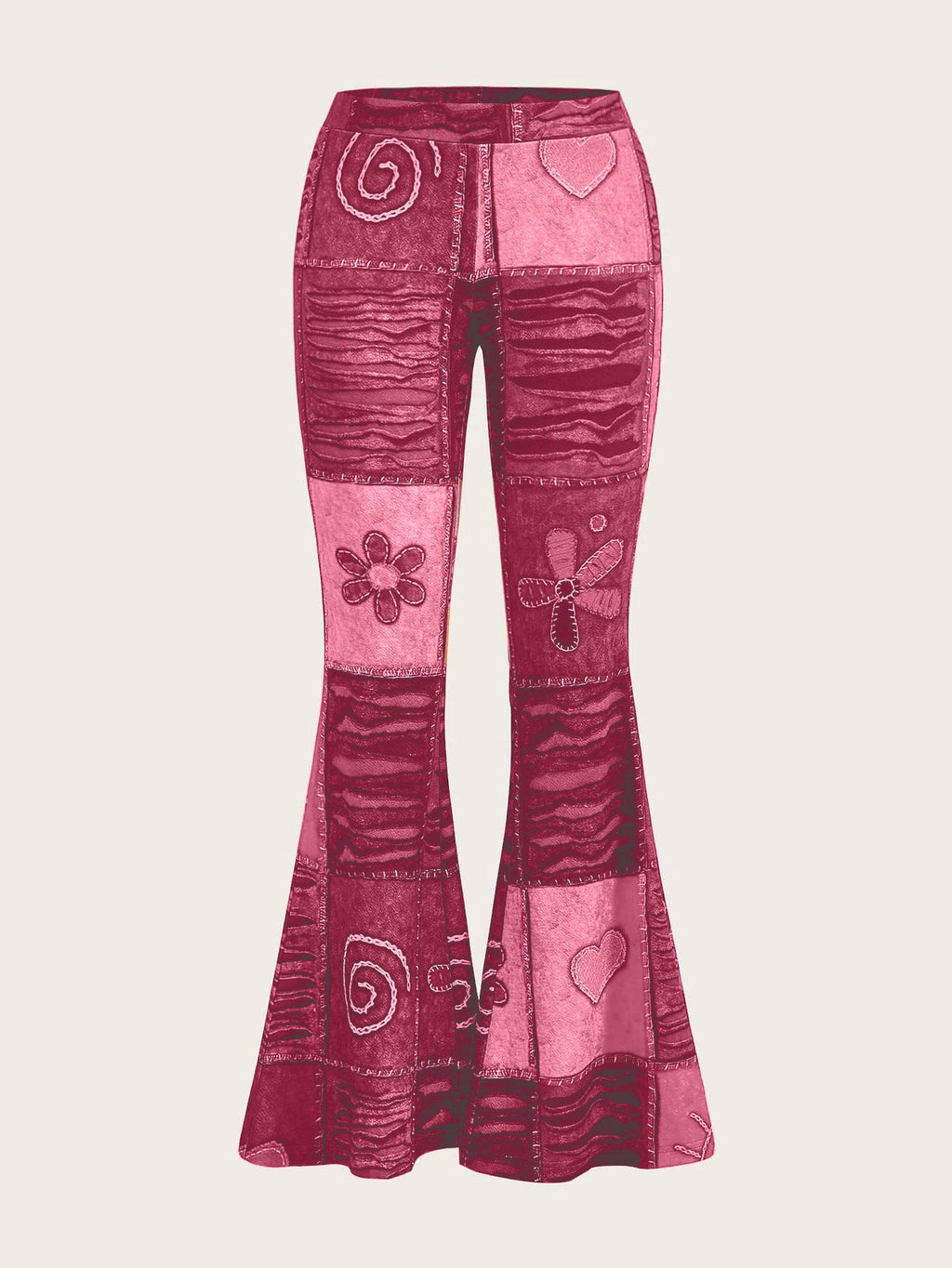 Pattern Abstract Style Personality Trend Tight Jeans
