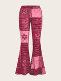 Pattern Abstract Style Personality Trend Tight Jeans