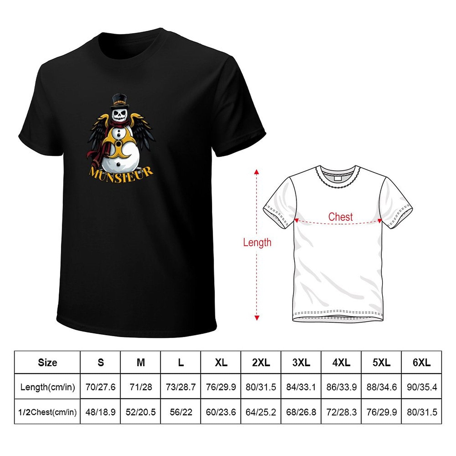 Men's Munsieur Christmas Tee Design "Atomic Snow"