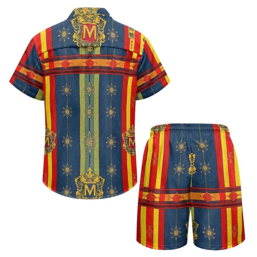 Men's Matching Shorts Set - Two Piece Casual Summer Outfit