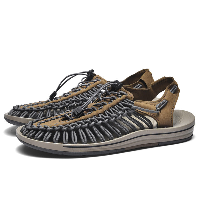 Men's Summer Outdoor Multicolor Plus Size Beach Flip Flops