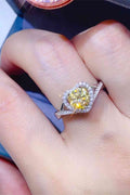 1 Carat Moissanite 925 Sterling Silver Ring