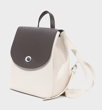 Women backpack purse medium capacity genuine leather