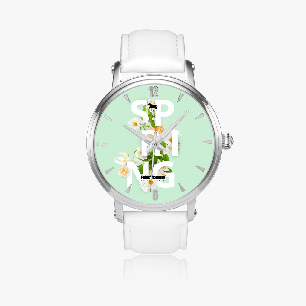 159. 46mm NESTDEER SPRING Unisex Automatic Watch (Silver)