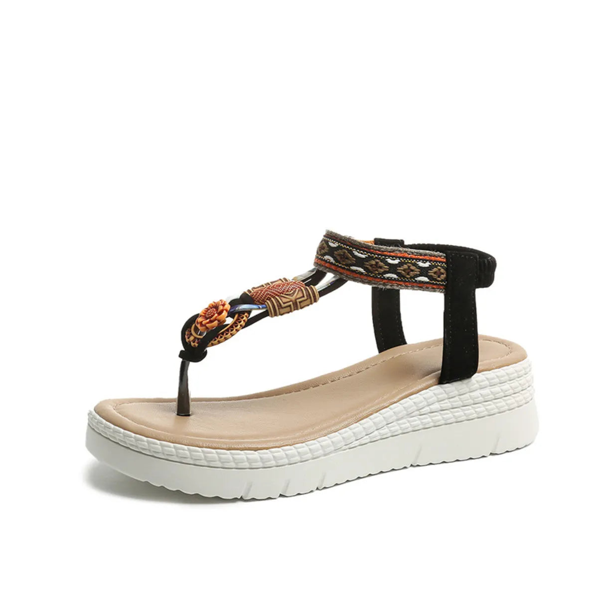 Toe Post Platform Wedge Sandals
