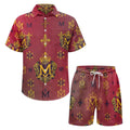 Men's Coordinated Set - Two Piece Shorts & Shirt for Beach