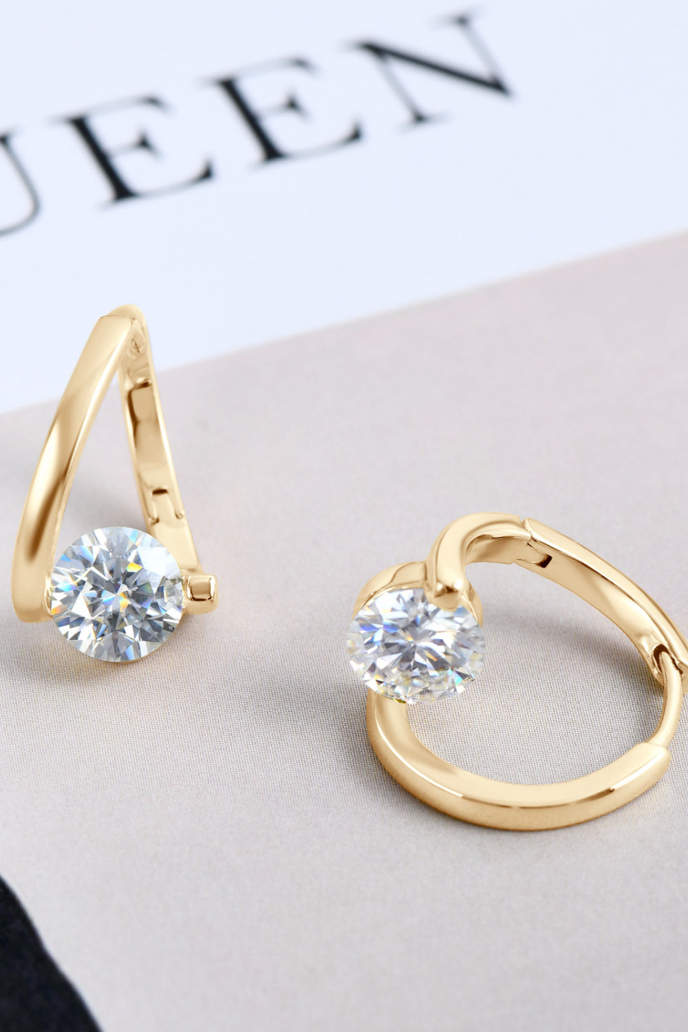2 Carat Moissanite Sterling Silver Earrings