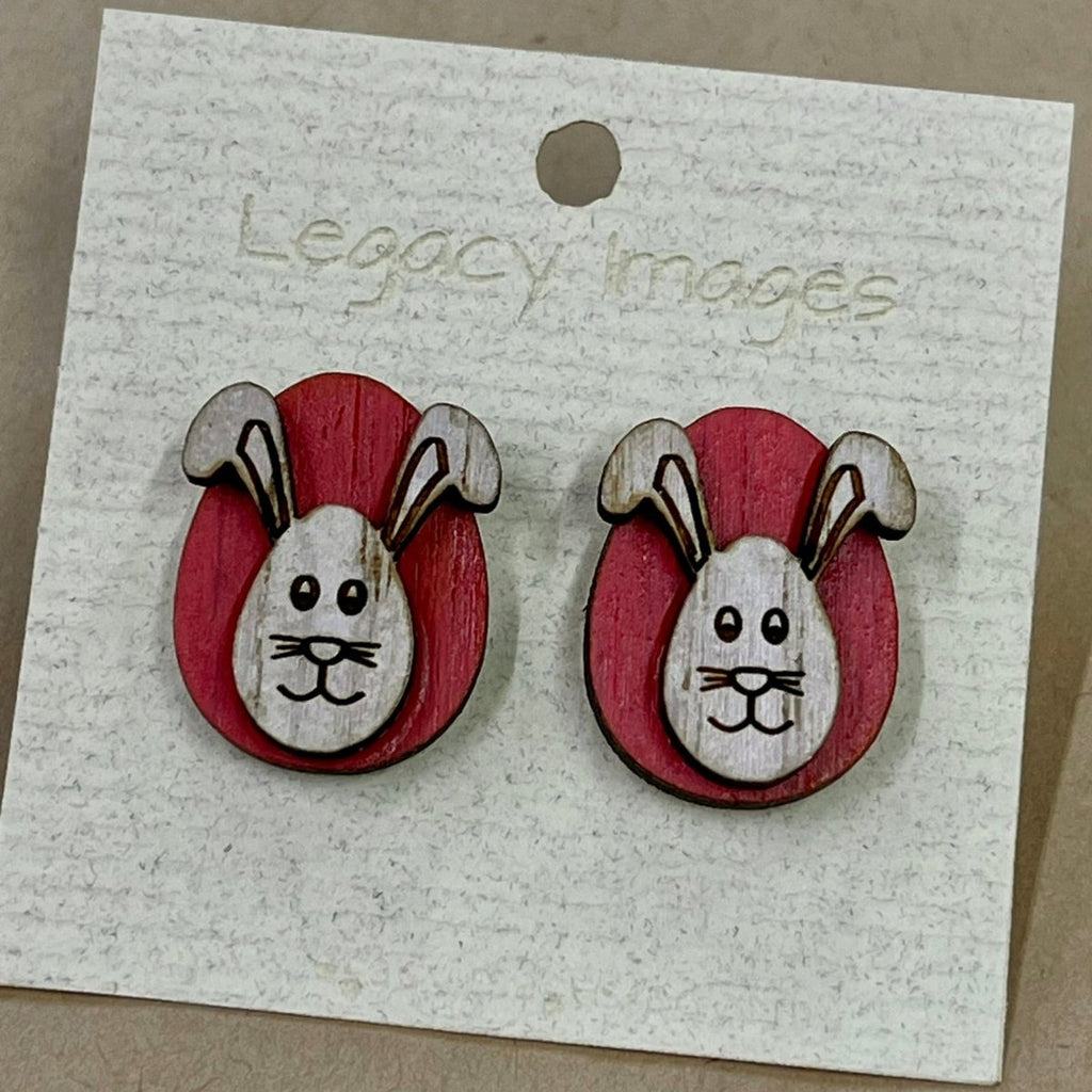 Easter Bunny Earrings - Studs