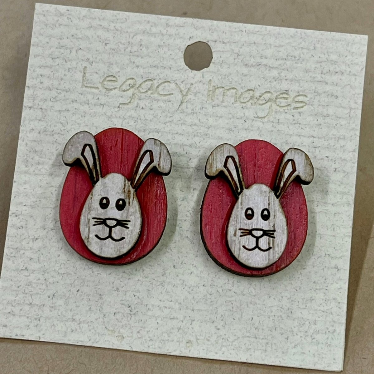 Easter Bunny Earrings - Studs