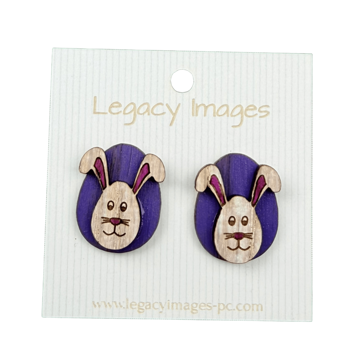Easter Bunny Earrings - Studs