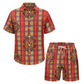 Men's Vacation Shorts Set - Two Piece Casual Beach Outfit