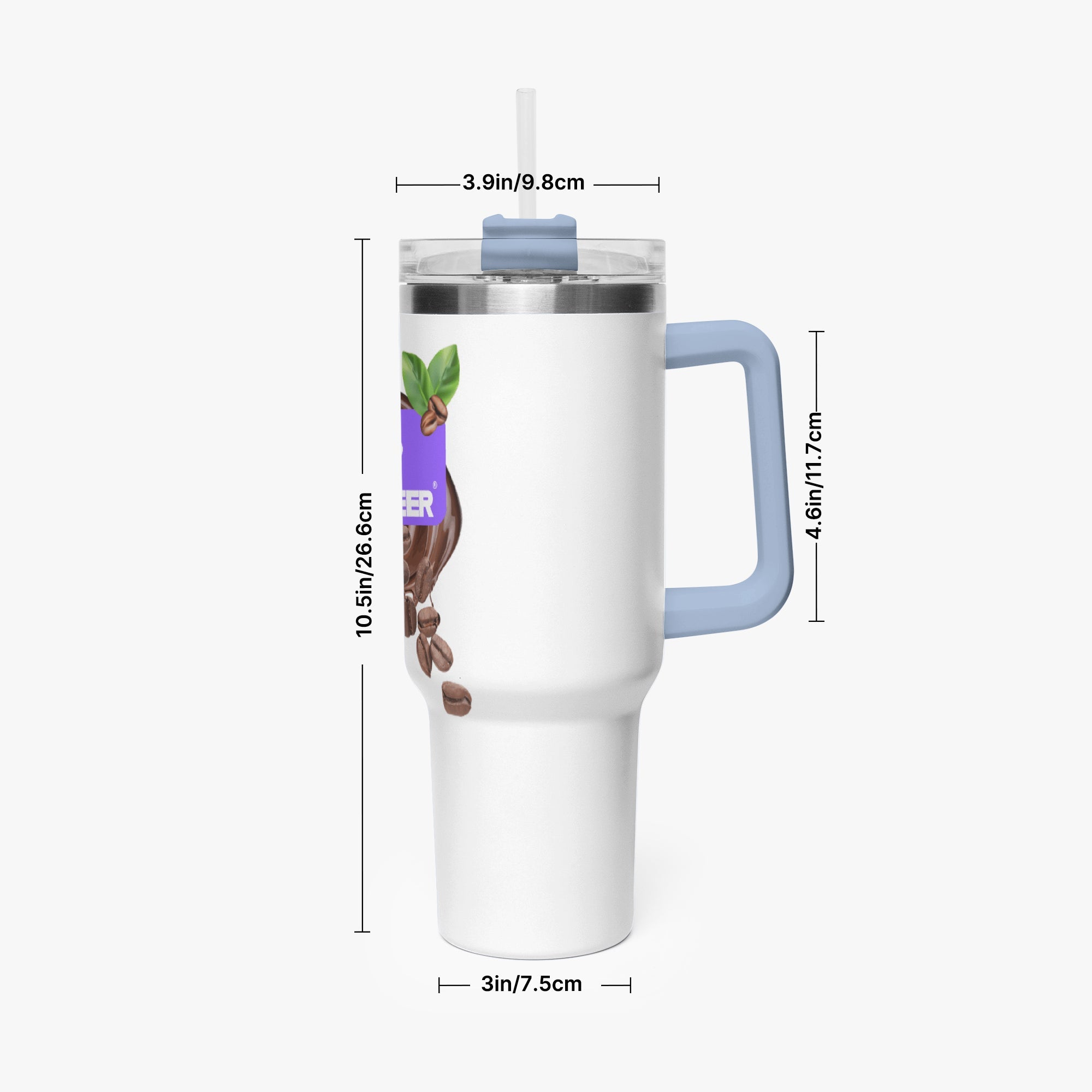 1102. 40oz Car Tumbler Cup