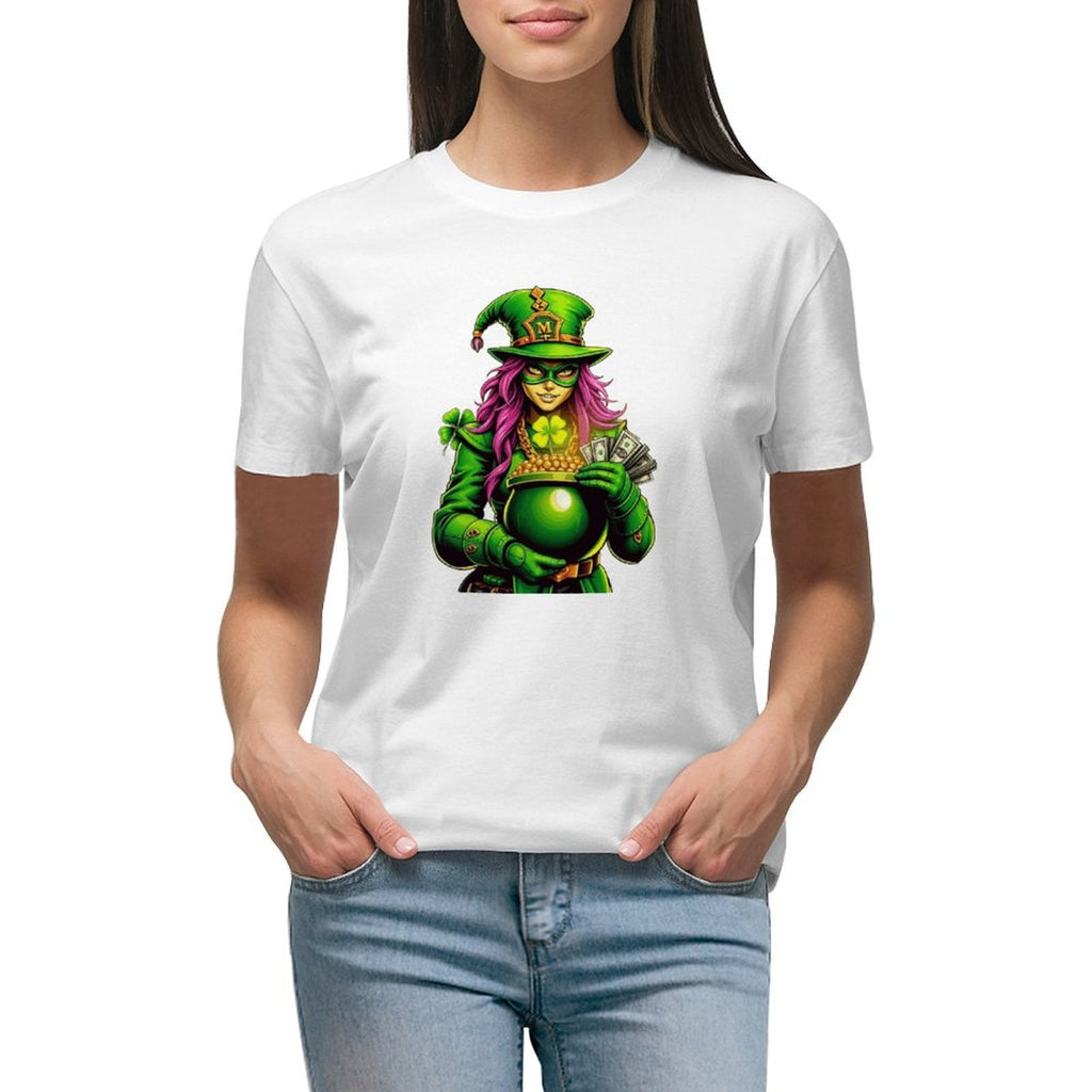 St. Patrick's Day Collection Leprechaun Mafia "Kimberly" T-shirt for Women