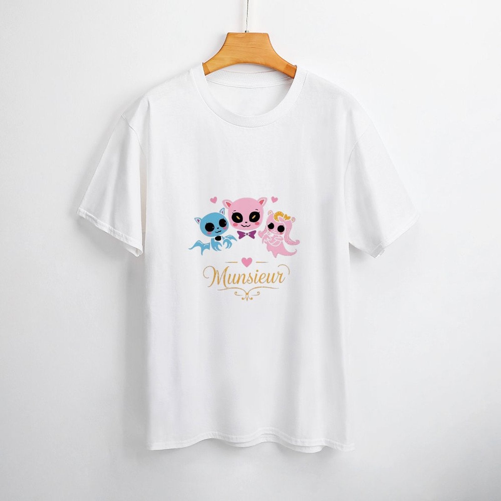 Women's Munsieur T-shirt Valentine's Day Collection "Vampire Friends" Designer Streetwear for Her