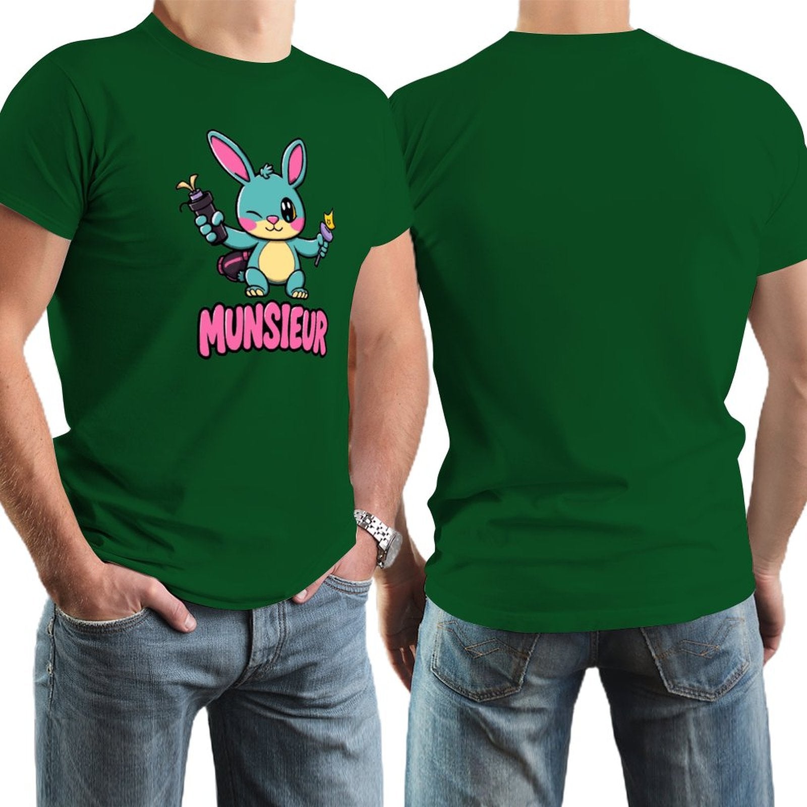 Munsieur Men's Tee Easter Collection "Blaze" Designer Tee for Easter