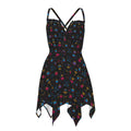 Munsieur Edgy Luxury Slip Dress for Women with Graphic Print