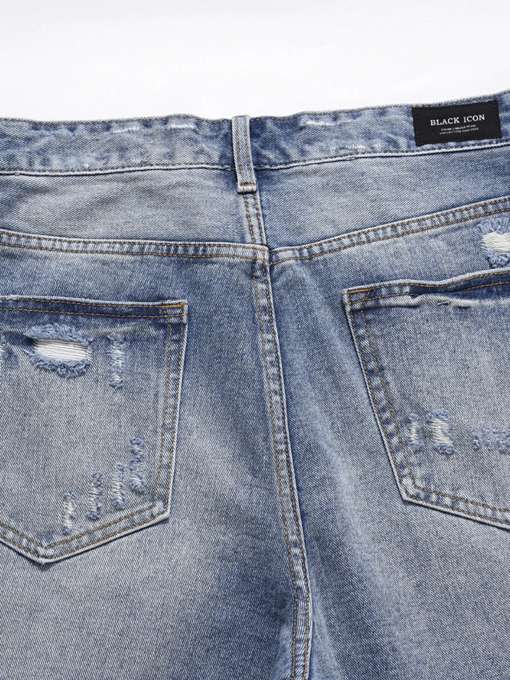 Men's Distressed Vintage Denim Shorts