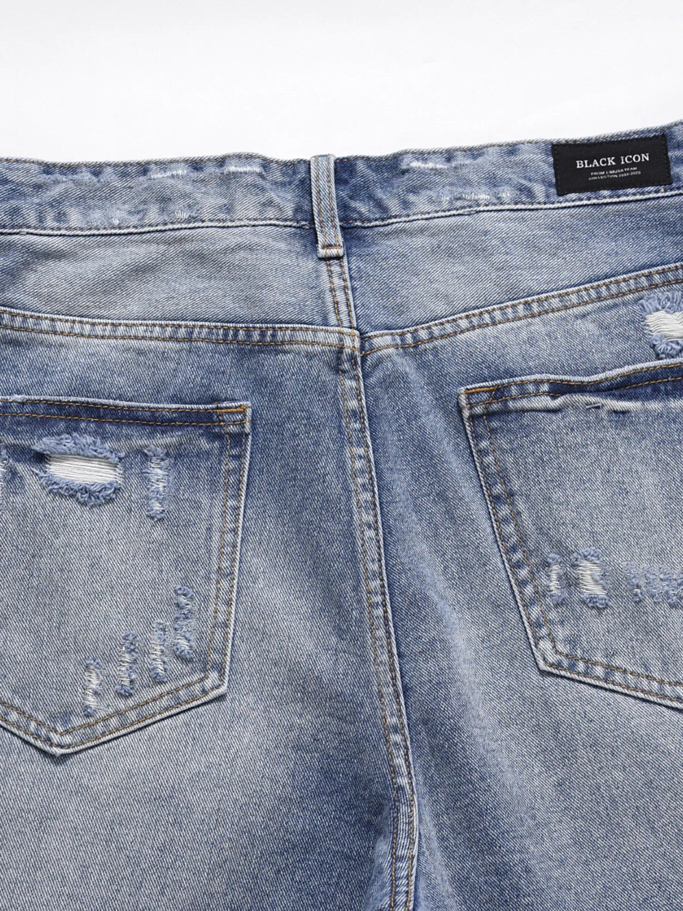 Men's Distressed Vintage Denim Shorts