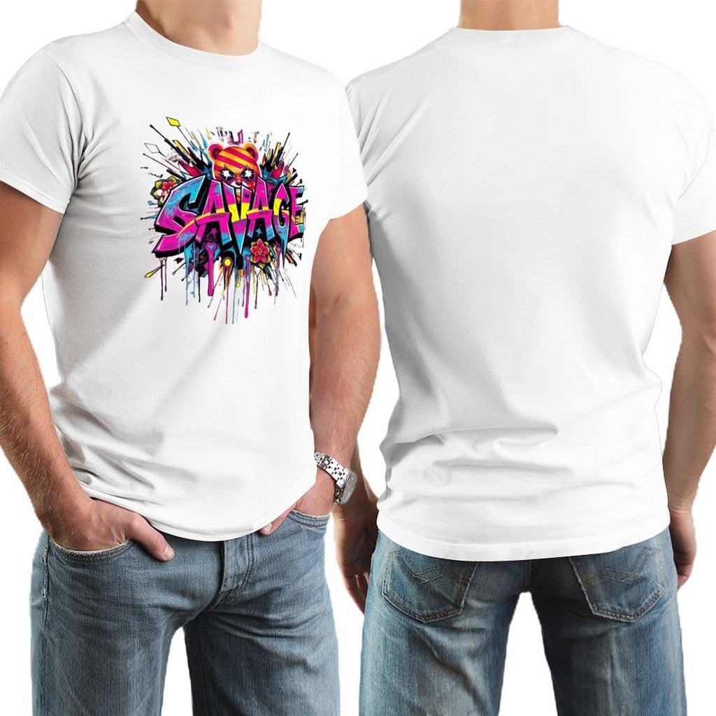 Tee for Men – "Savage" Graphic Streetwear Crown Co.
