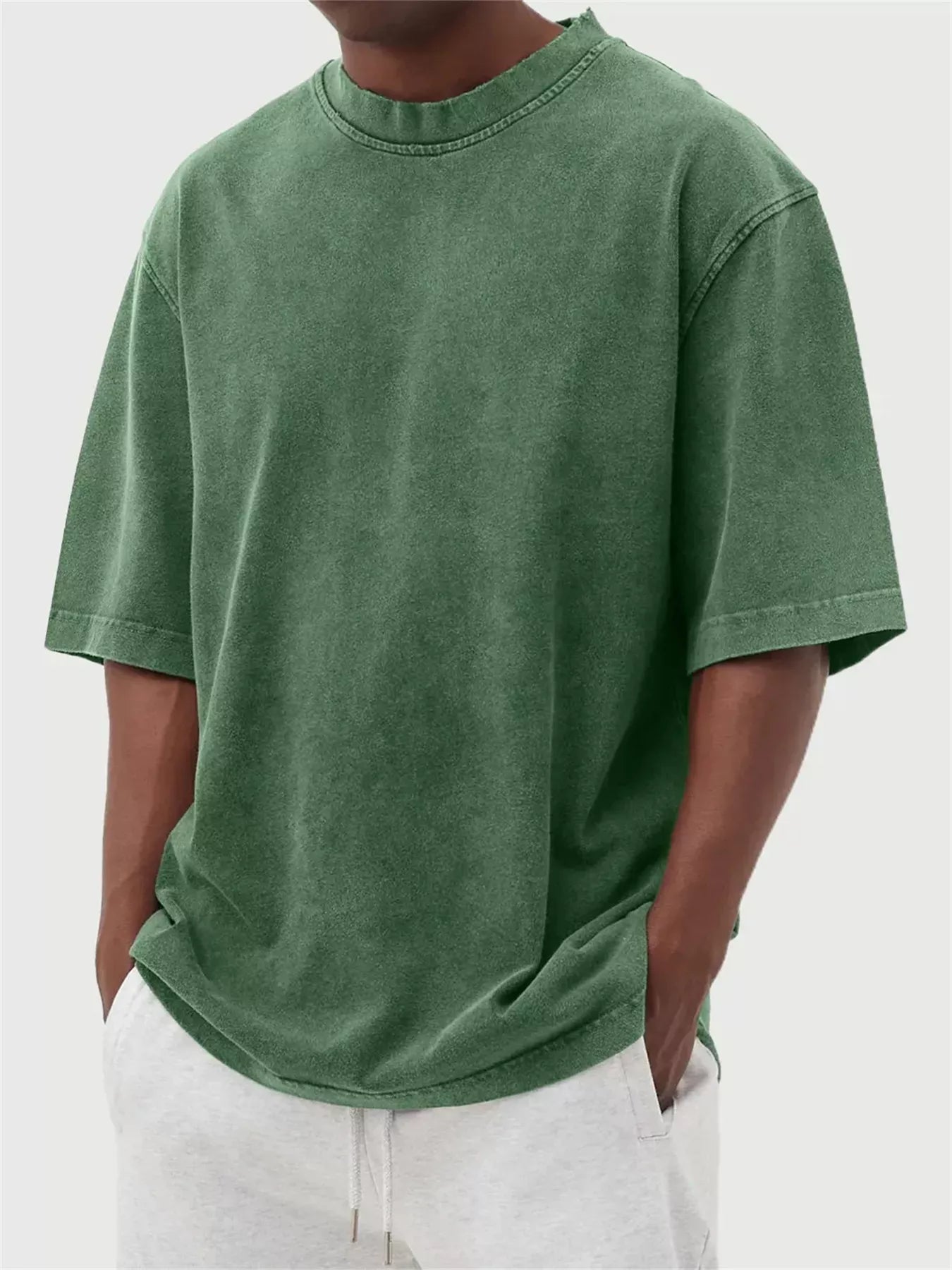 Men's Full Size Vintage Wash Oversized T-Shirt Plus Size