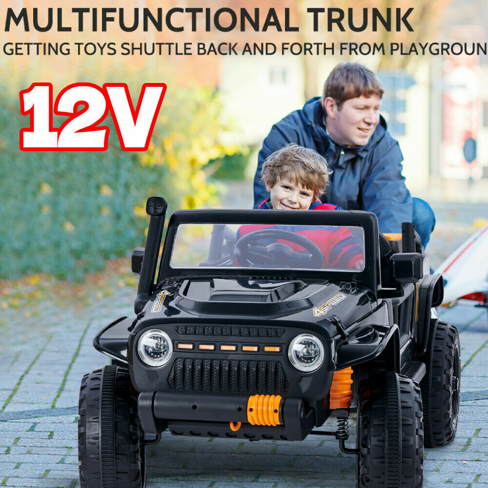 Electric Ride-On Truck for Kids with Remote Control and Parental Seat