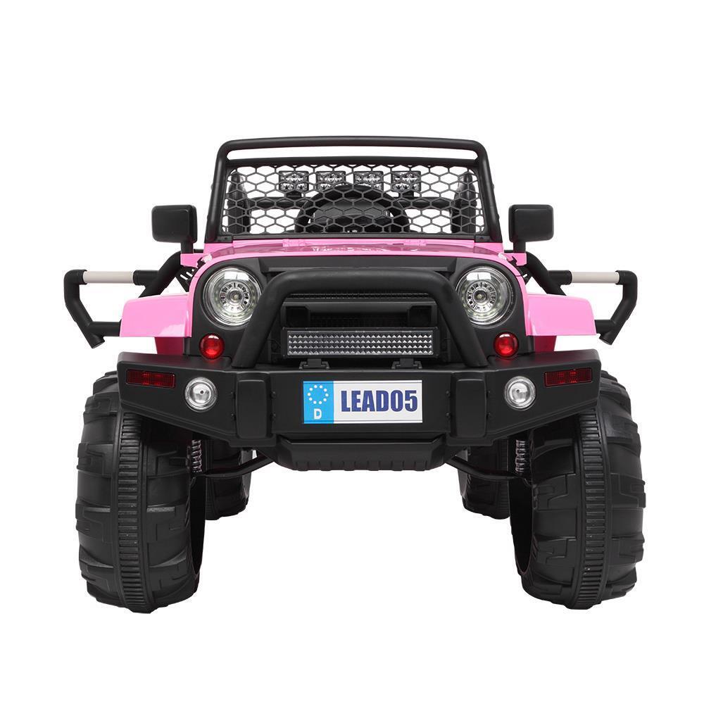 Electric 12V Rechargeable Truck Car with 4 Pink Wheels and 3.7mph Max Speed