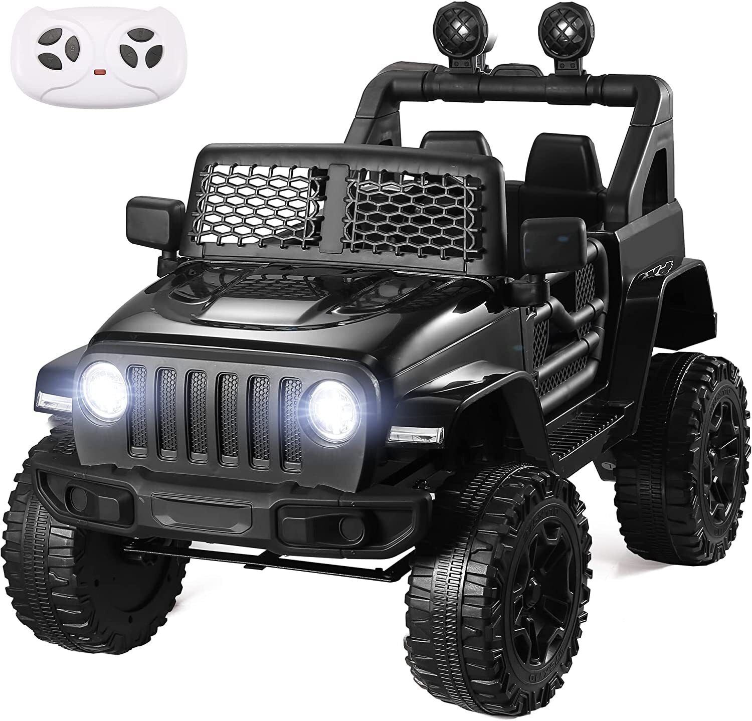 Electric Ride-On Toy Truck for Kids with Bluetooth MP3 and Remote Control - 12V Gift Car